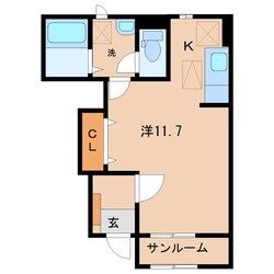 ネオファースト西新庄の物件間取画像